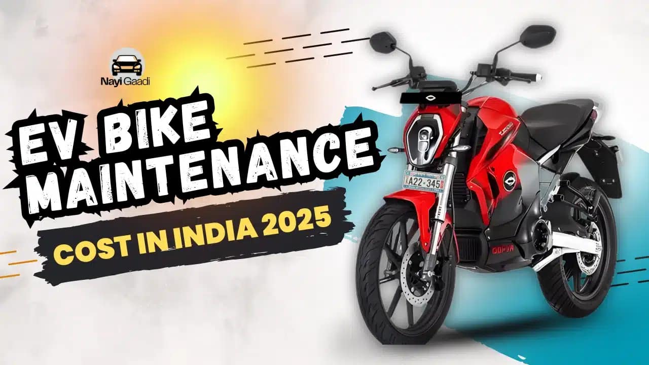 how much does EV bike maintenance cost in India 2025